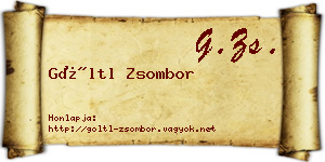 Göltl Zsombor névjegykártya